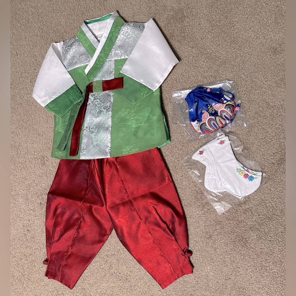 Traditional Korean hanbok for boy
